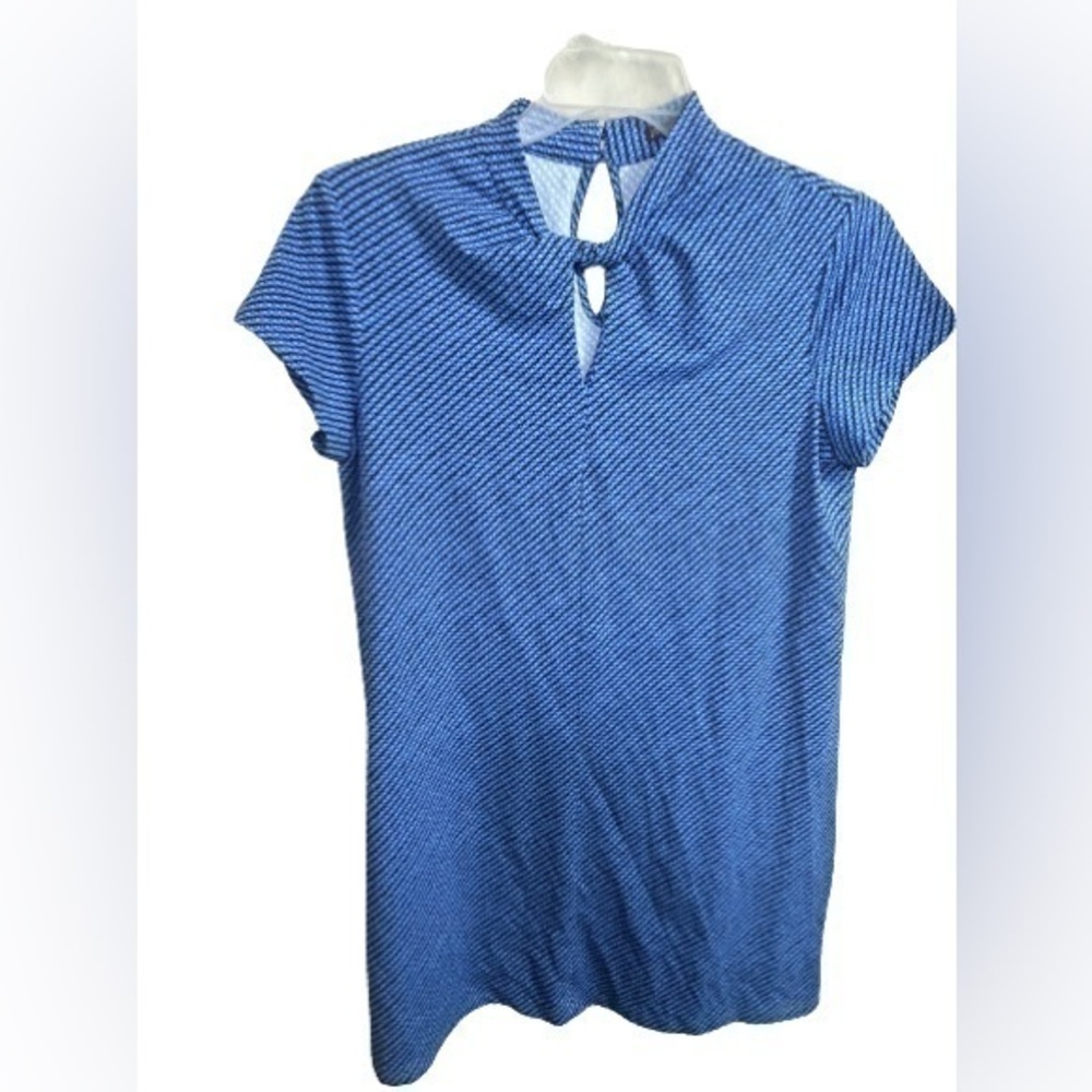 J. McLAUGHLIN Catalina Cloth Twisted Keyhole Neckline Mini Dress